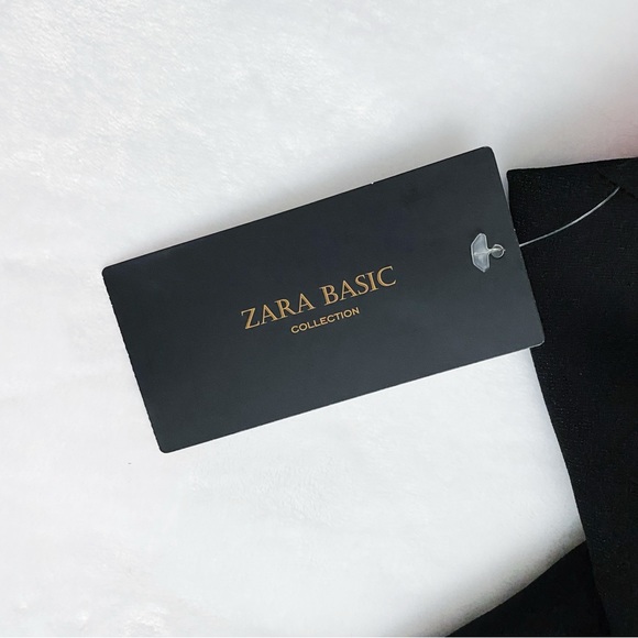 NWT Zara Black Keyhole Mini Dress - Picture 4 of 10